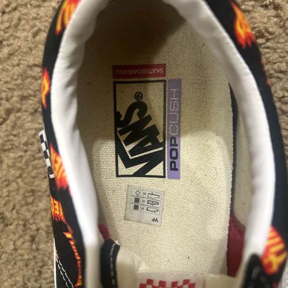 Vans Black and Orange Thrasher Sneakers - Picture 6 of 8